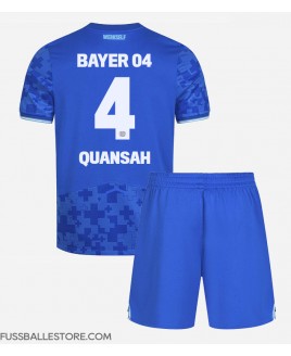 Günstige Bayer Leverkusen Jarell Quansah #4 3rd trikot Kinder 2025-26 Kurzarm (+ Kurze Hosen)
